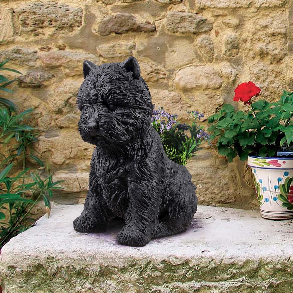 Terrier Flower Planter Black Plant Pot. Picture 2