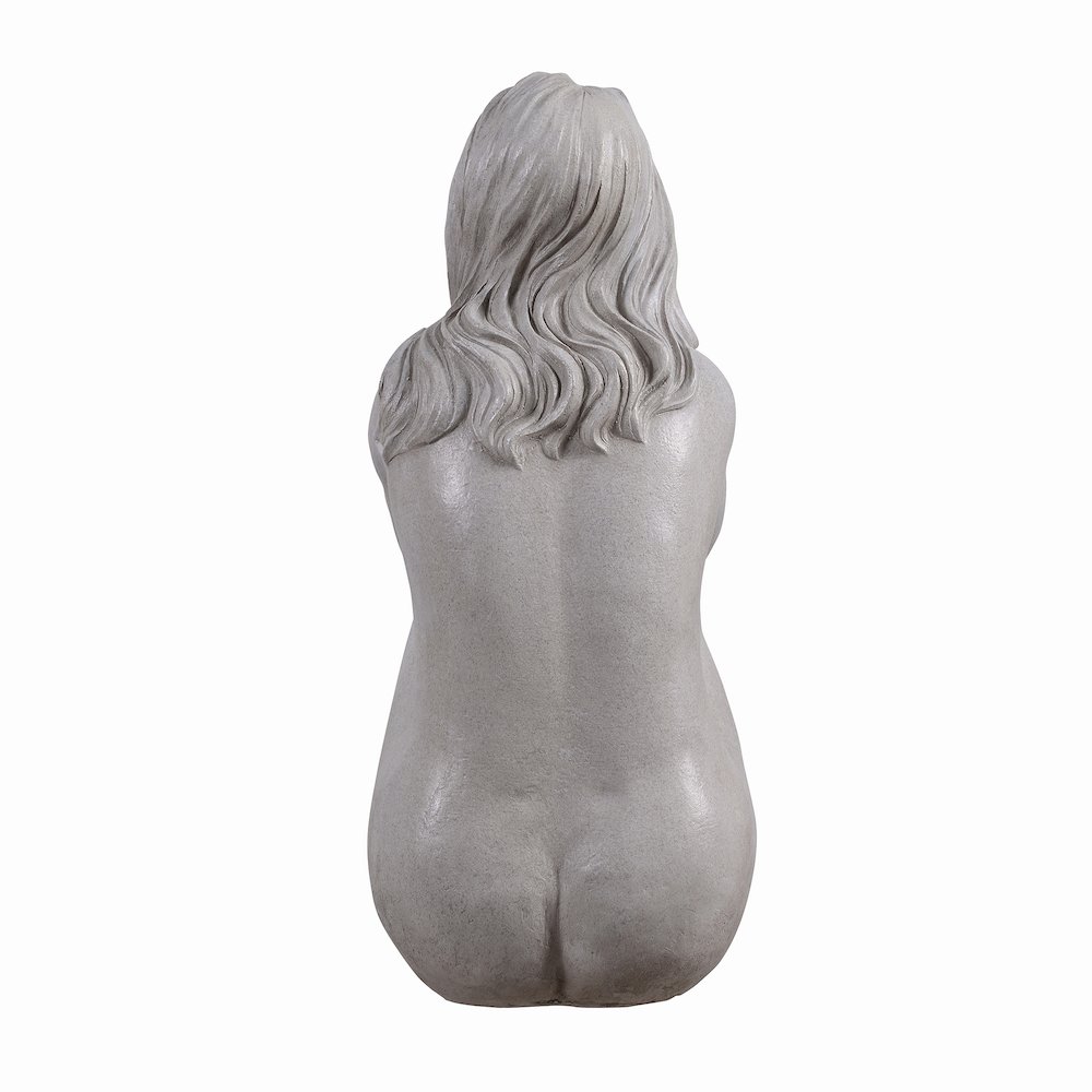 Thinking Lady Sculpture Resin Garden Statue. Picture 5