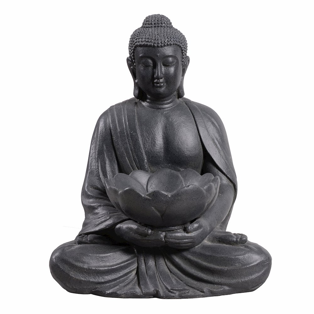 Meditating Buddha With Lotus Planter. Picture 1