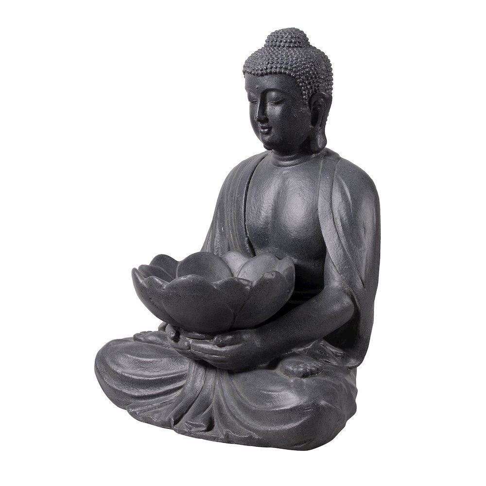 Meditating Buddha With Lotus Planter. Picture 4