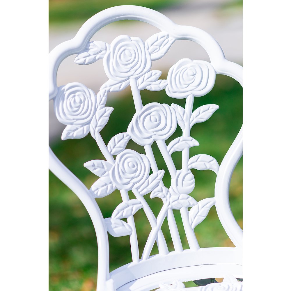 White Rose Bistro 3 Pc Set. Picture 5