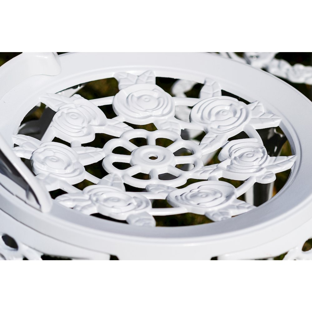 White Rose Bistro 3 Pc Set. Picture 4