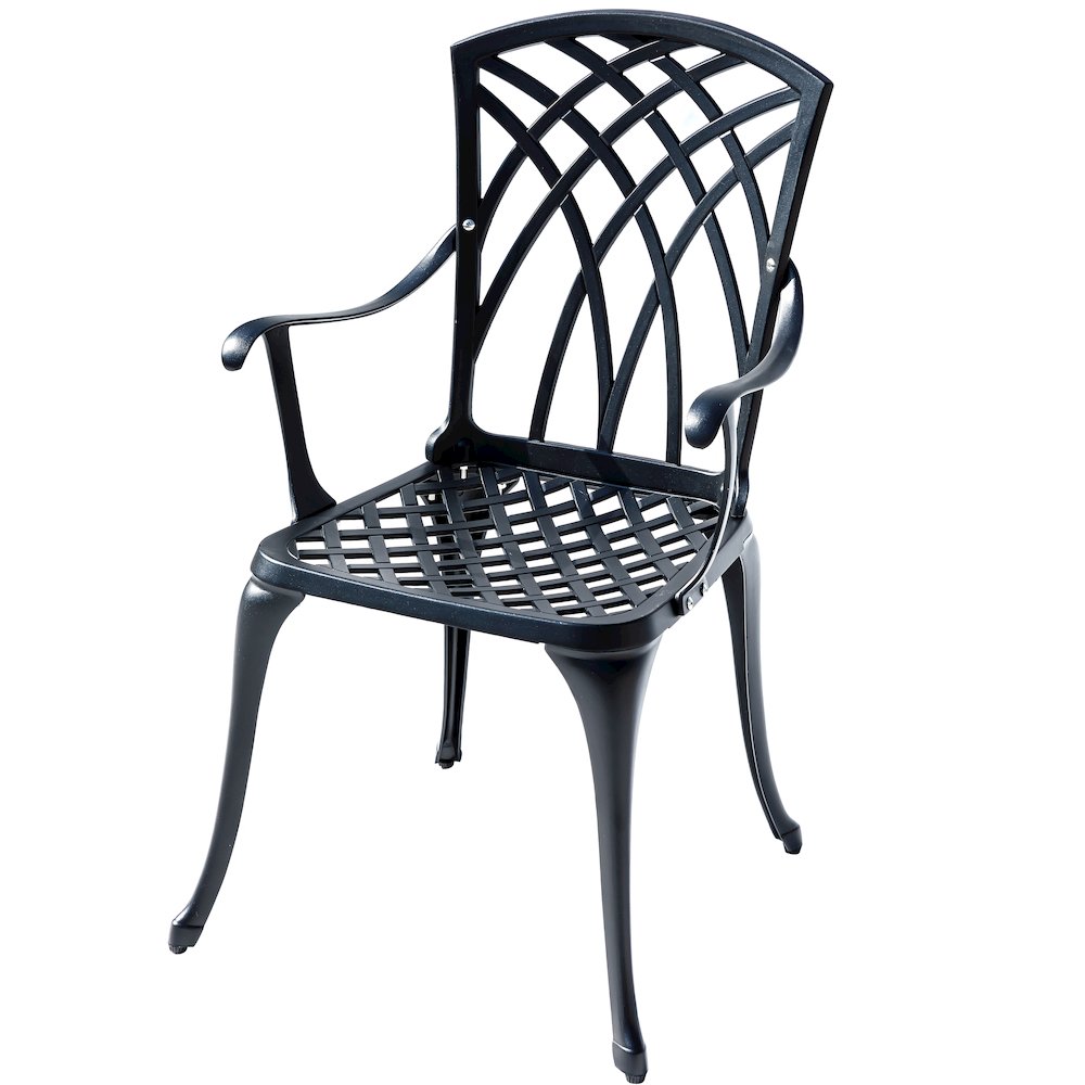 A Touch of Class- Black Cast Aluminium Bistro Set for Your Space. Picture 5