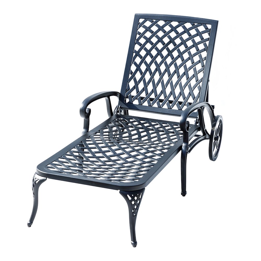 Garden Grace- Black Cast Aluminium Garden Bench. Picture 3