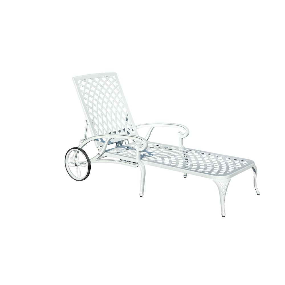 Pure Elegance- White Cast Aluminium Garden Bench for Outdoor Tranquility. Picture 1