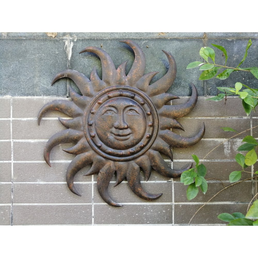 Bronze Metal Sunface. Picture 2