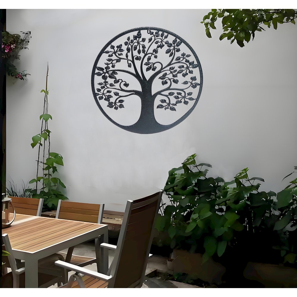 Metal Wall Hanging Decor Tree Pattern. Picture 4