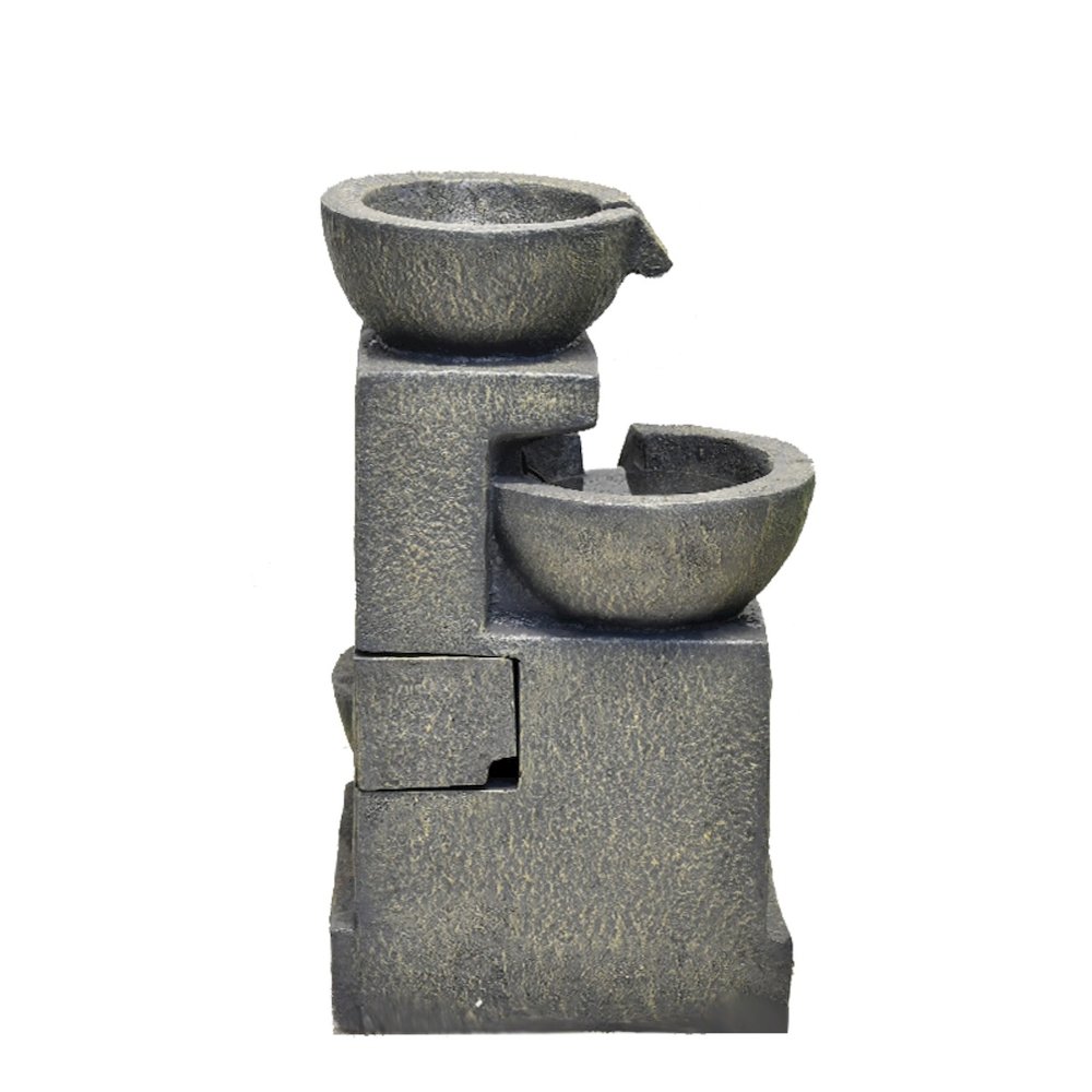 3 Bowl Fountain W/2 Warm White LEDs. Picture 1