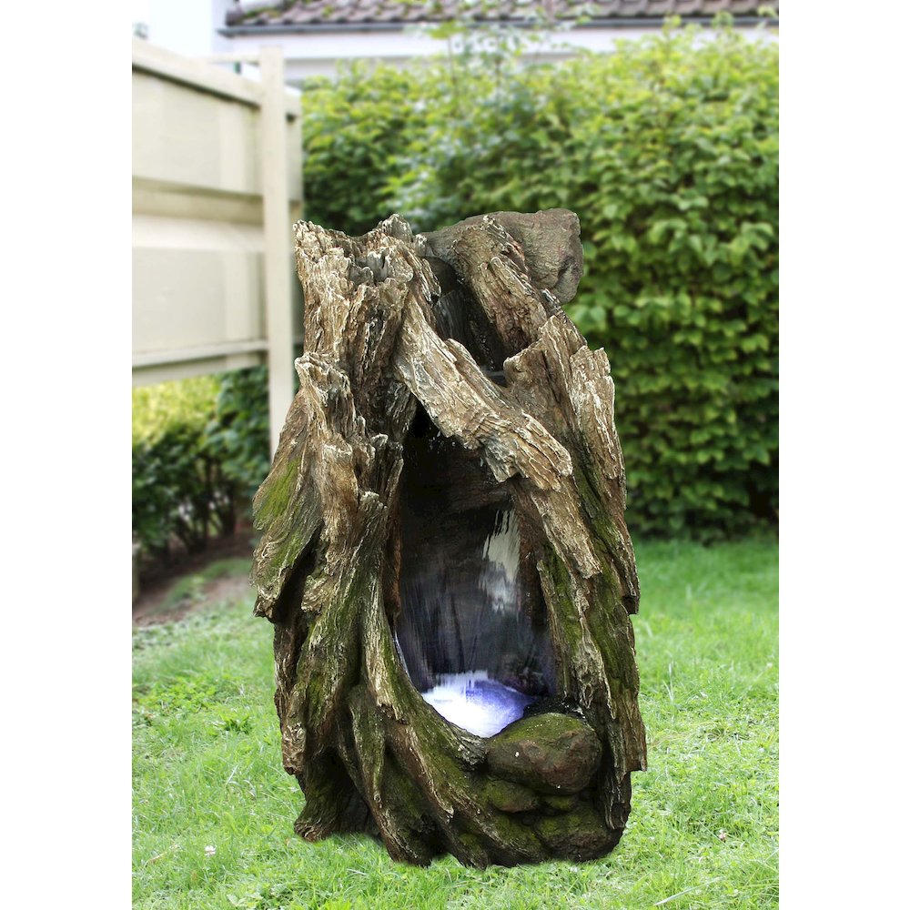 Tree Trunk Fountain W/LED. Picture 2