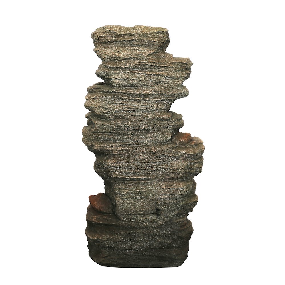 7 Level Slate Stone Fountain W/Light. Picture 4