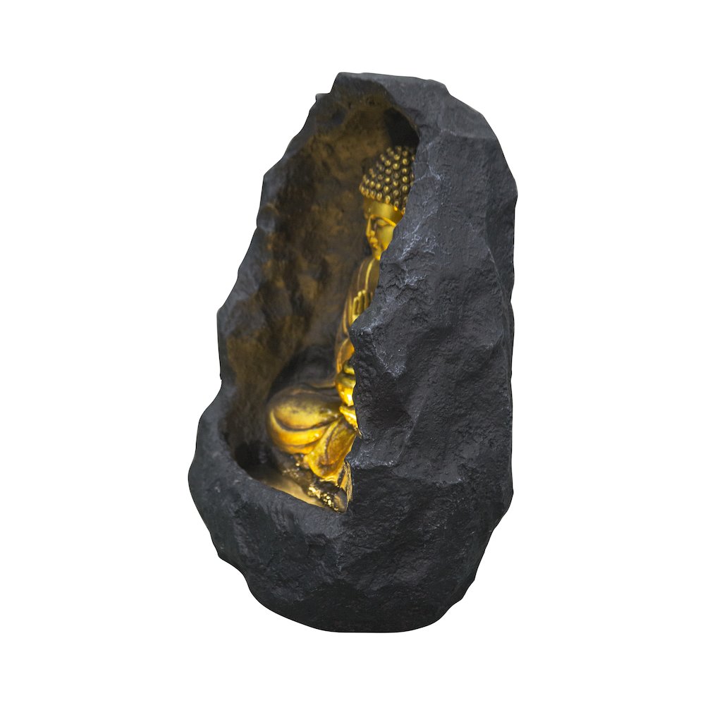 Golden Buddha Fountain Indoor W/LEDs. Picture 4