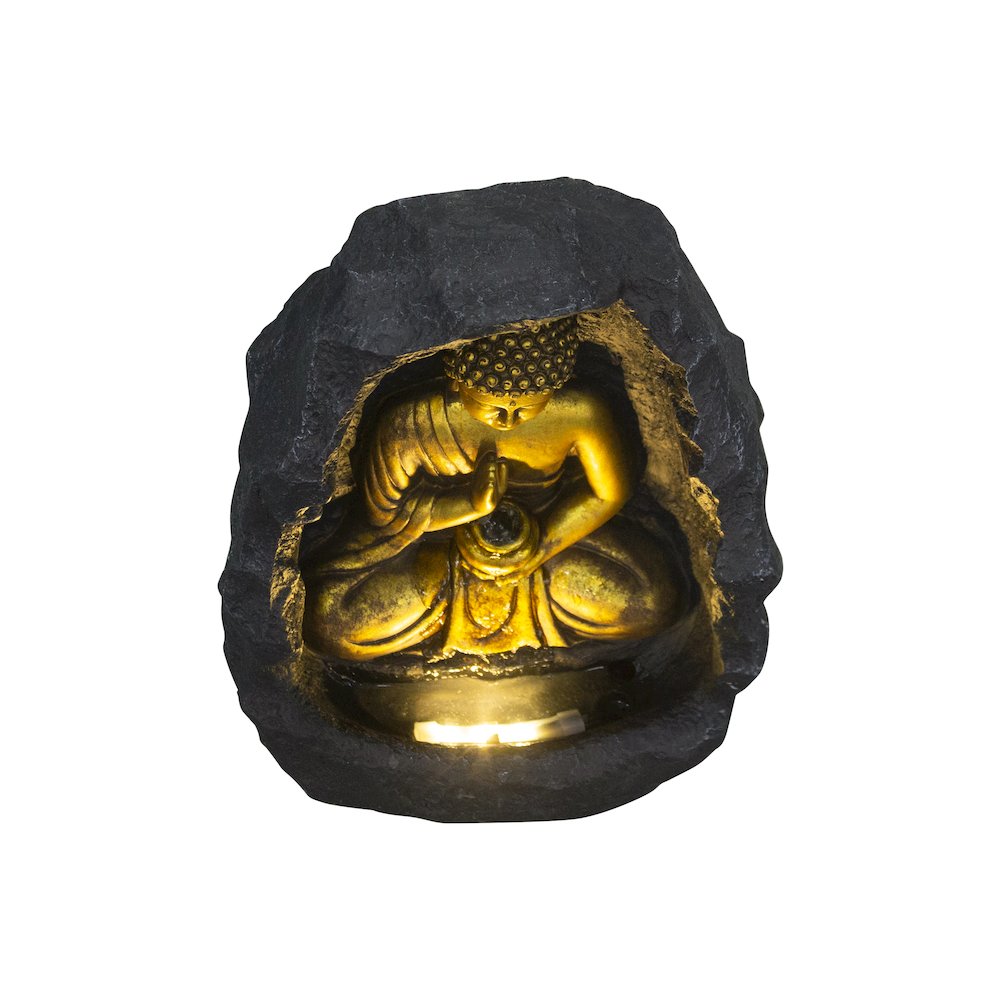 Golden Buddha Fountain Indoor W/LEDs. Picture 5