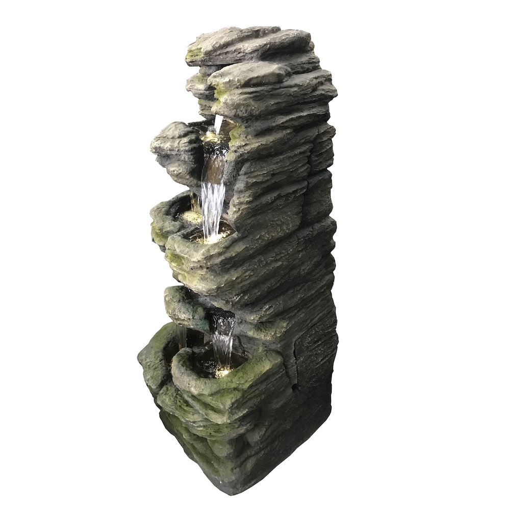 Rock Multi Level Fountain with LED. Picture 3