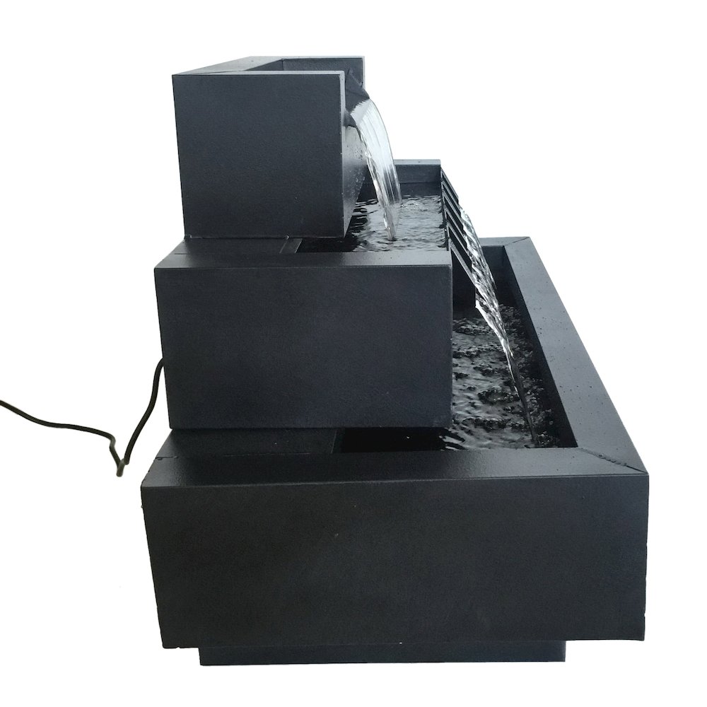 Multi-Level Rectangular Zinc Metal Fountain. Picture 4