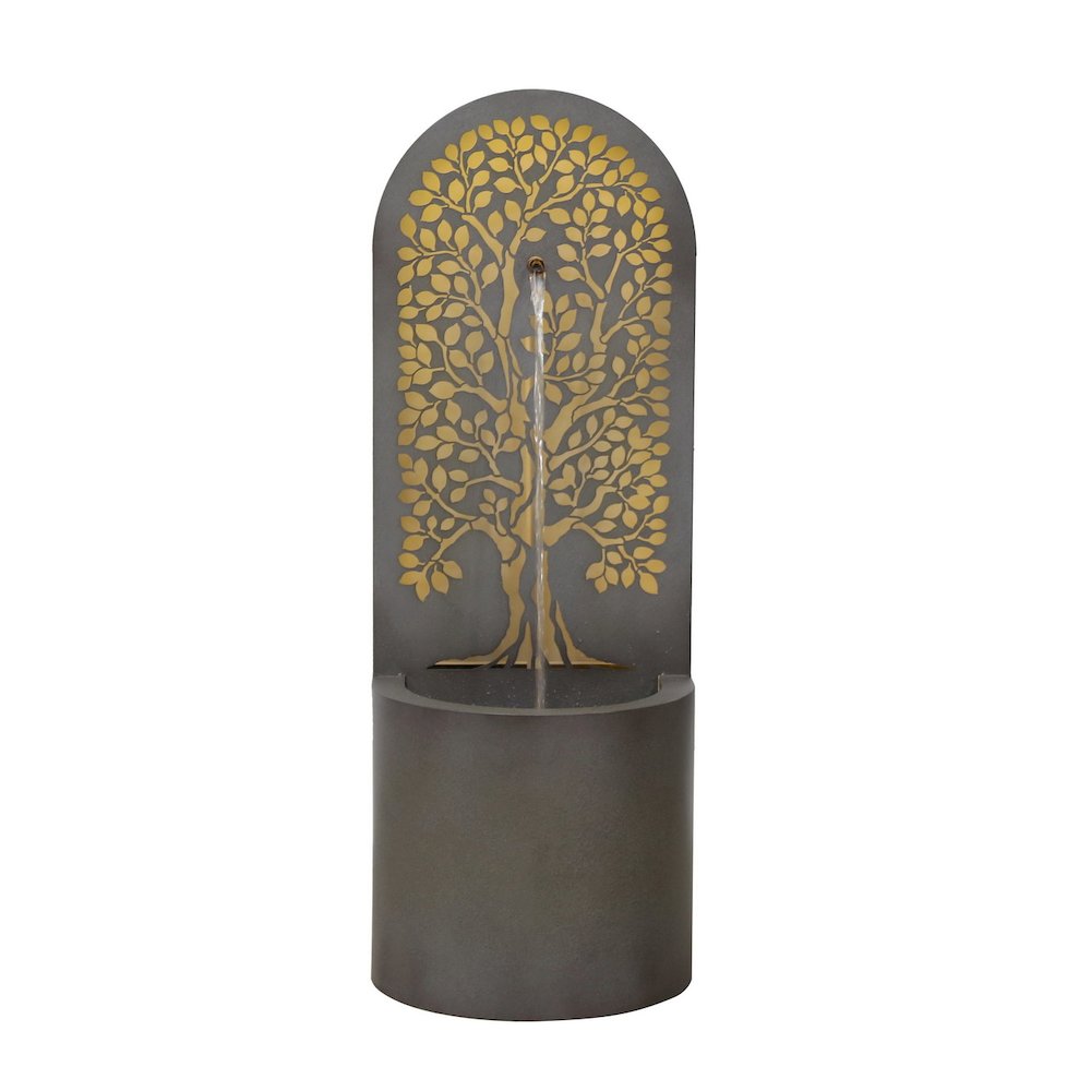 Hollow Carved Tree Fountain W/LEDs. Picture 4