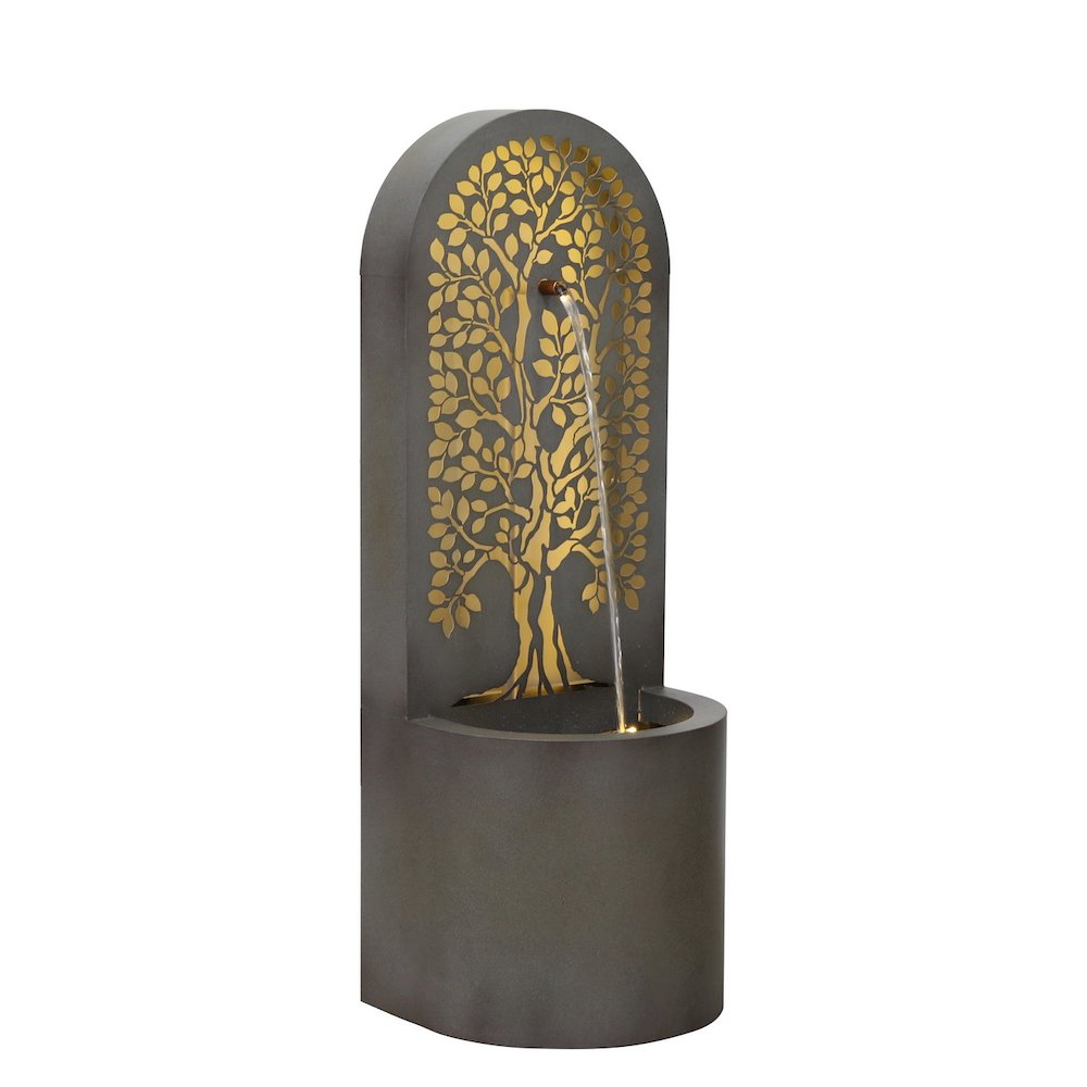 Hollow Carved Tree Fountain W/LEDs. Picture 3