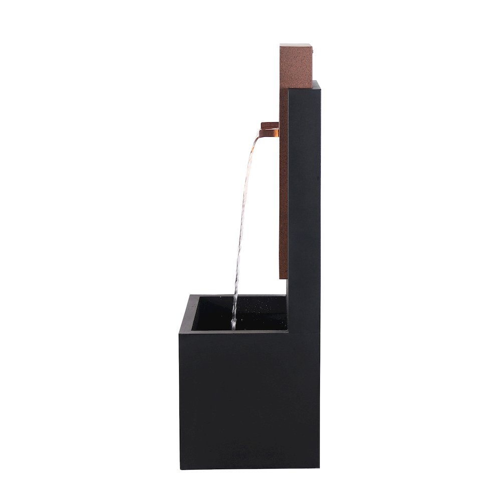 Serenity Grove - Outdoor Metal Square Tree Hollow Fountain. Picture 5