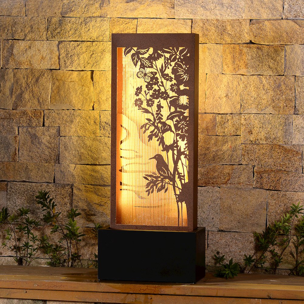 3-Layer Icebird Scenery Fountain with LED Lighting. Picture 2