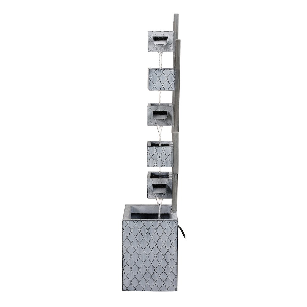 Six Boxes Tiered Metal Water Fountain. Picture 5