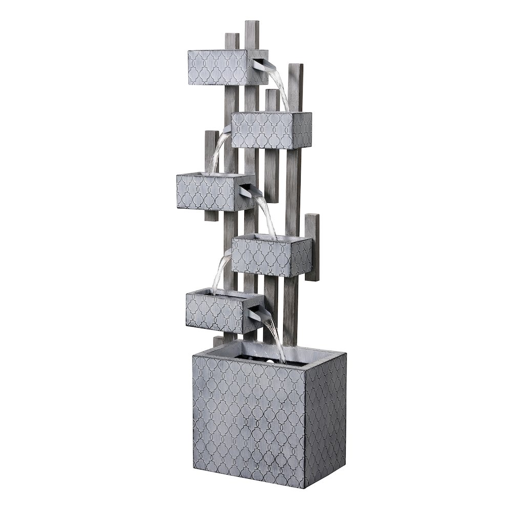 Six Boxes Tiered Metal Water Fountain. Picture 4
