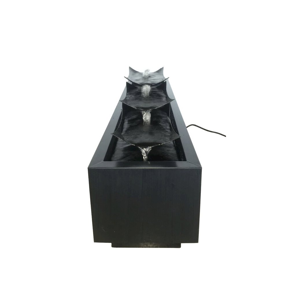 Multi Level Zinc Metal Plates Fountain. Picture 1