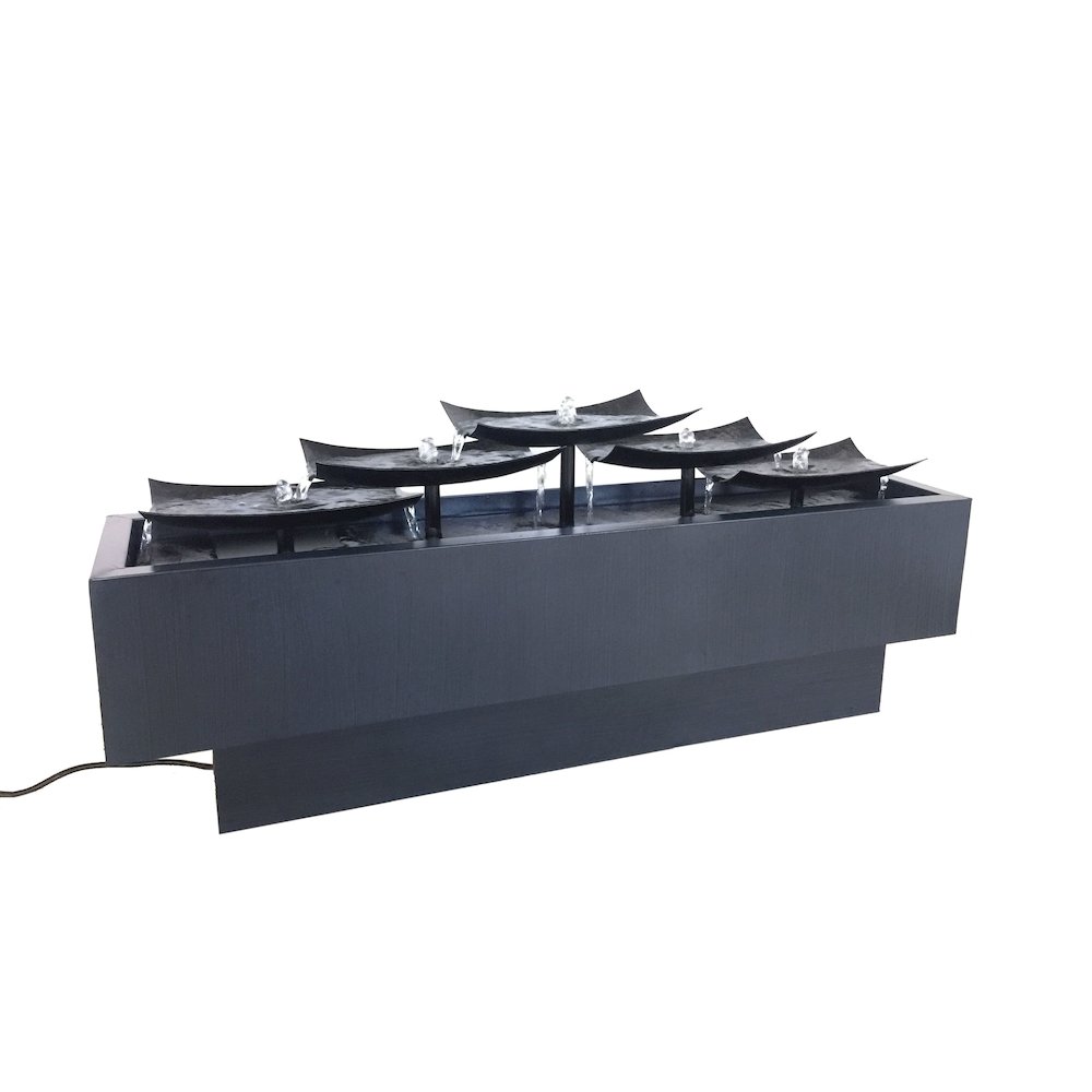 Multi Level Zinc Metal Plates Fountain. Picture 3