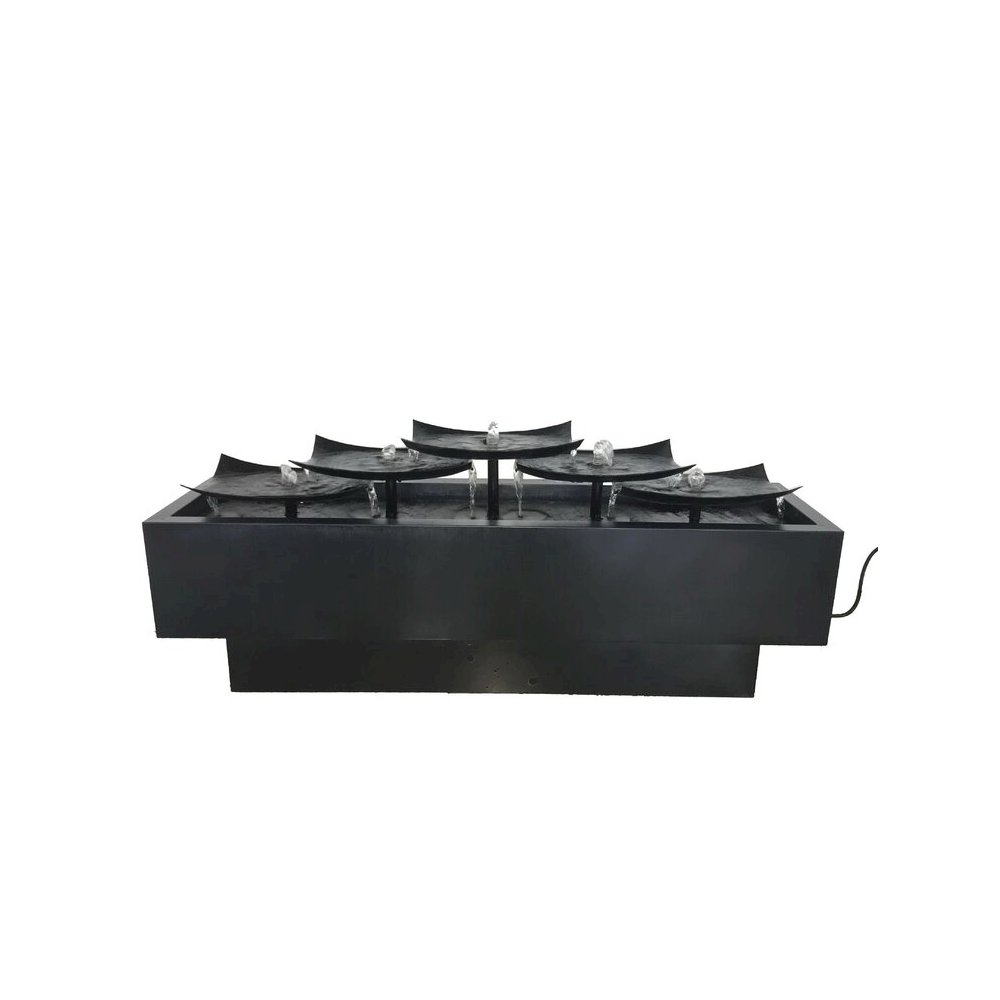 Multi Level Zinc Metal Plates Fountain. Picture 2