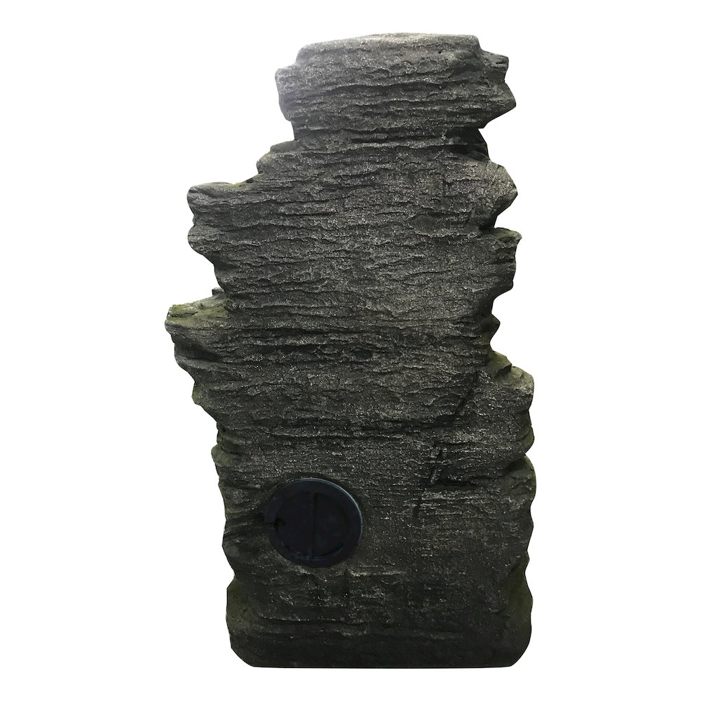 Multilevel Stone Fountain with 3 Cool White LED Lights. Picture 4