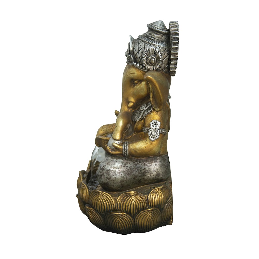 Fountain-Tabletop Lord Ganesh Sculptural Fountain with Wt LED. Picture 3