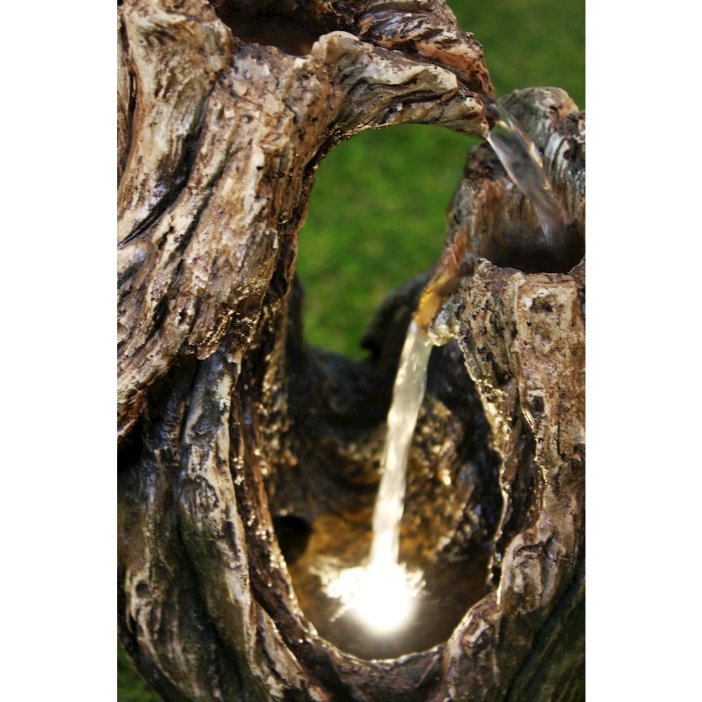 Tree Trunk Fountain W/LED. Picture 7