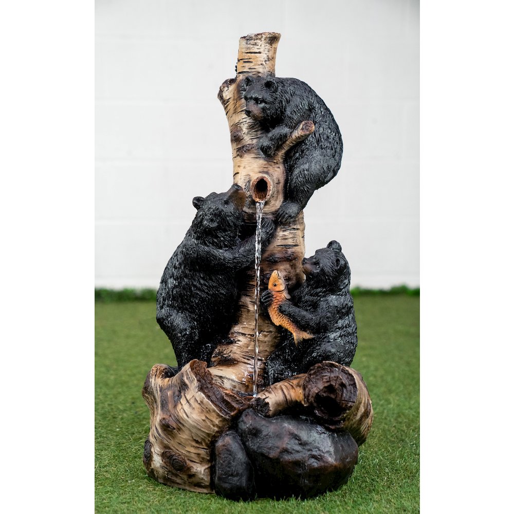 29In Black Bears Climbing Fountain. Picture 4