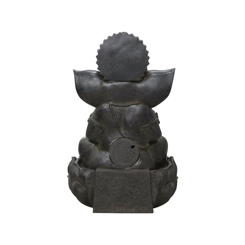 35In Ganesha Sculptural Outdoor Fountain with Ww LEDs. Picture 3