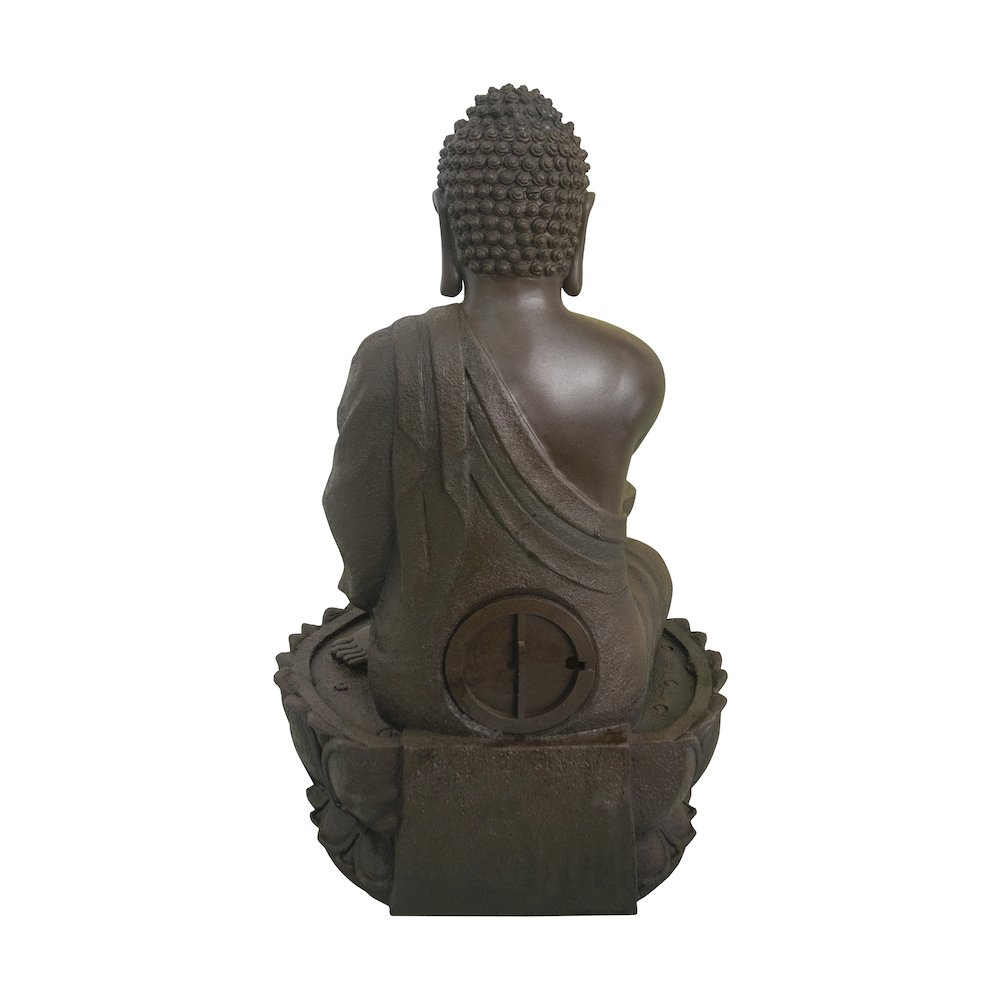Large Buddha Fountain W/Ww LED. Picture 1
