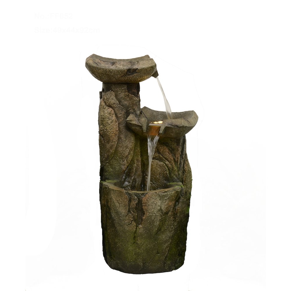 Cascading Fountain with 3 Warm White LED Lights. Picture 2