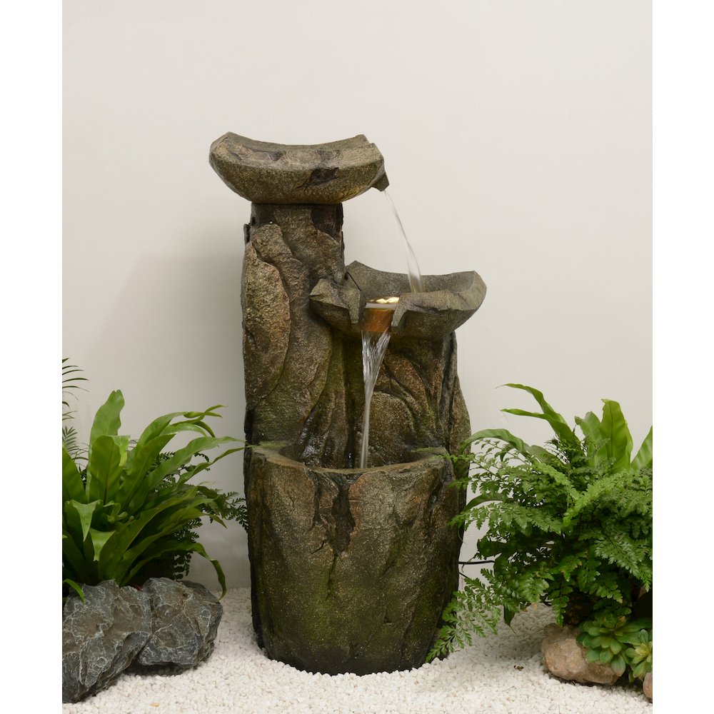 Cascading Fountain with 3 Warm White LED Lights. Picture 5