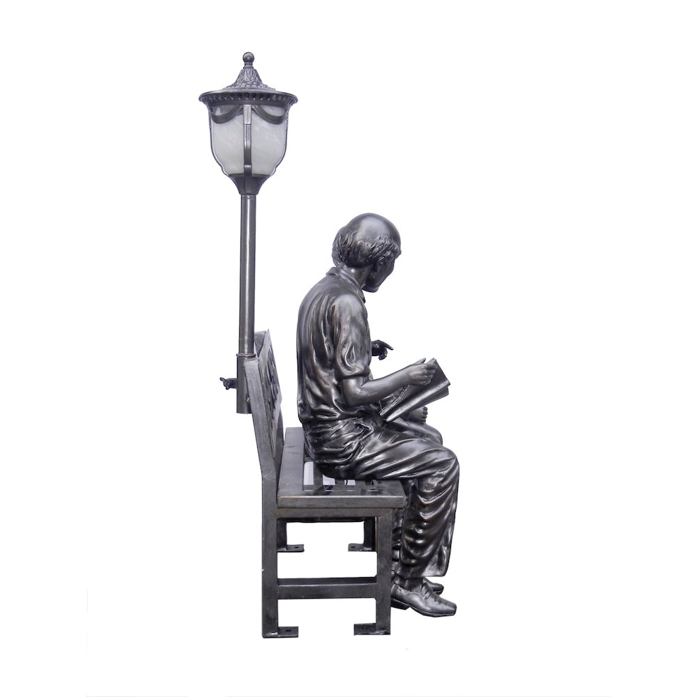 Small Old Couple W/Street Lamp. Picture 1