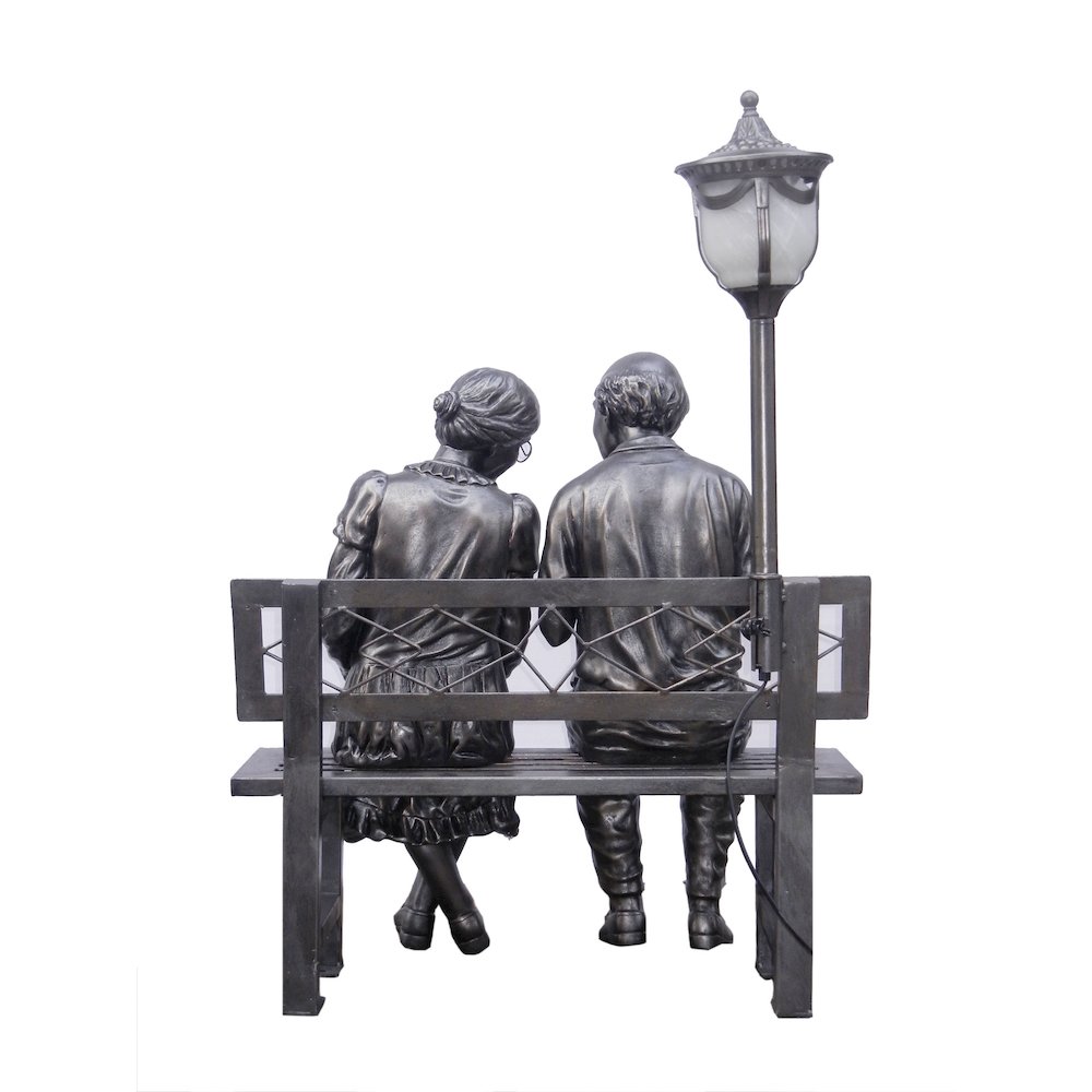 Small Old Couple W/Street Lamp. Picture 2