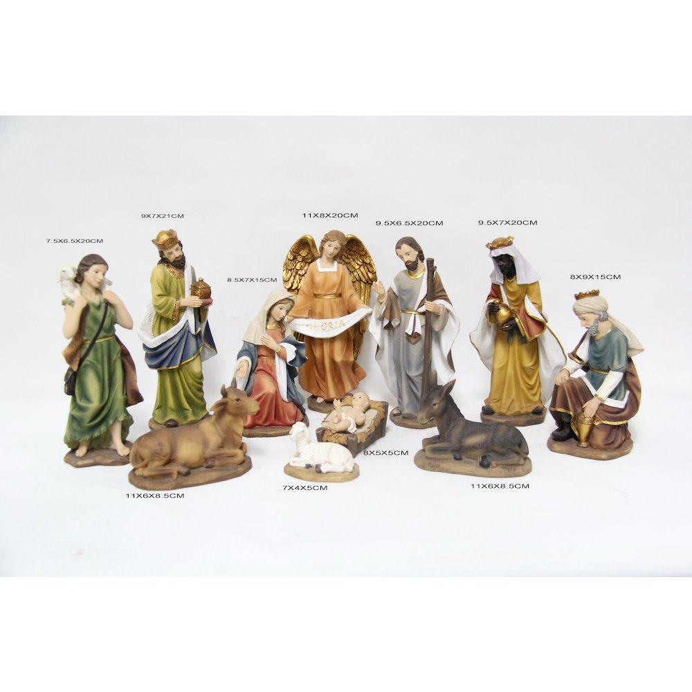 11 Pc Nativity Set - 8 Inch H. Picture 1