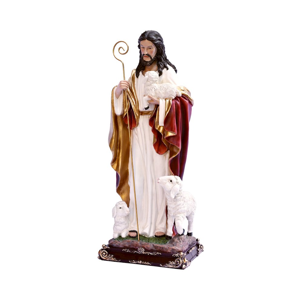 24in Good Shepherd Figure Religious Decor Indoor/Outdoor. Picture 4