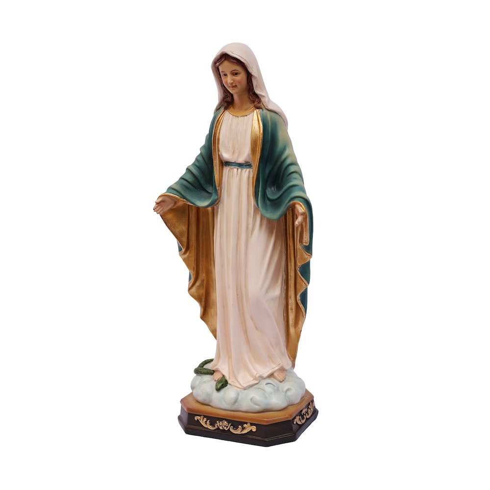 24in Virgin Mary Figure Statue Religious Decor Indoor/Outdoor. Picture 4