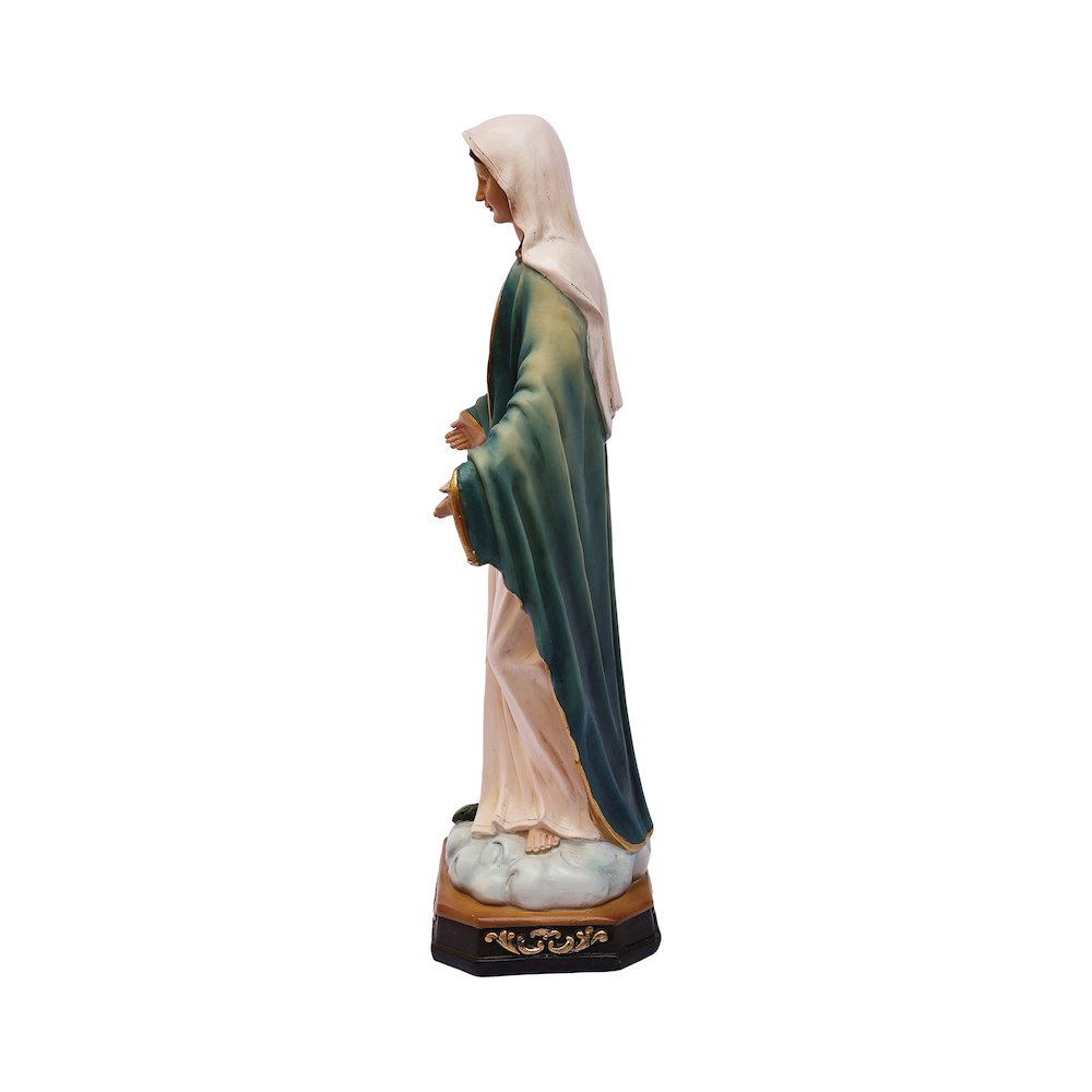 24in Virgin Mary Figure Statue Religious Decor Indoor/Outdoor. Picture 5