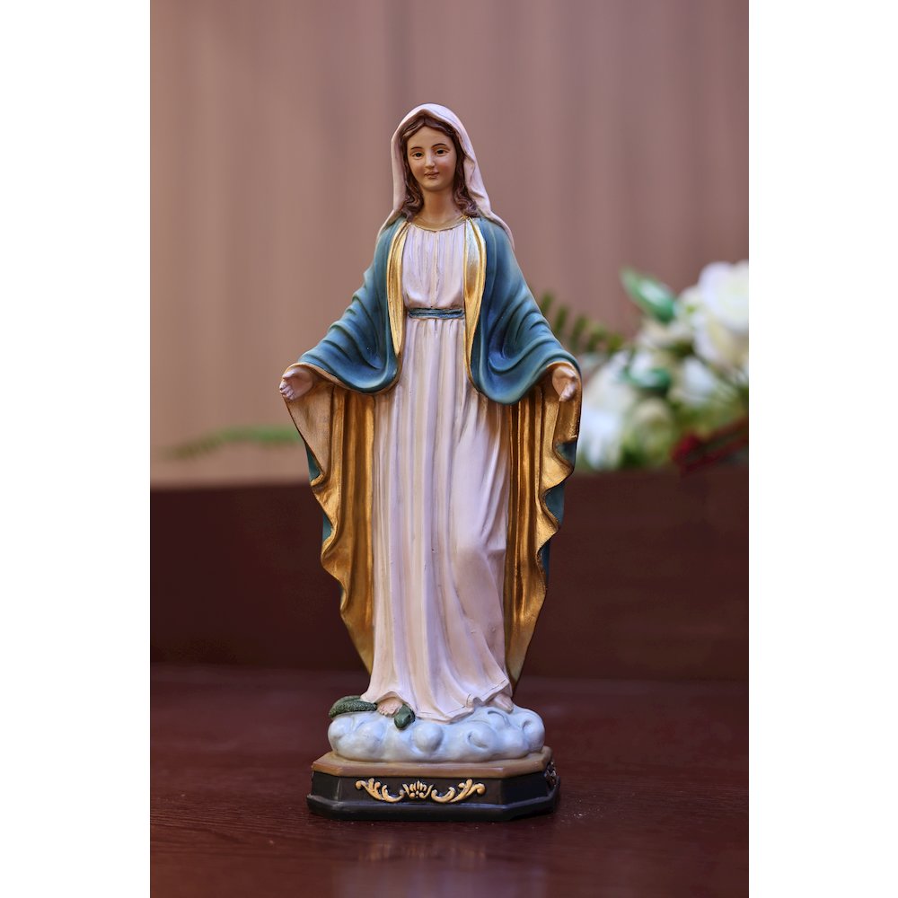 24in Virgin Mary Figure Statue Religious Decor Indoor/Outdoor. Picture 2