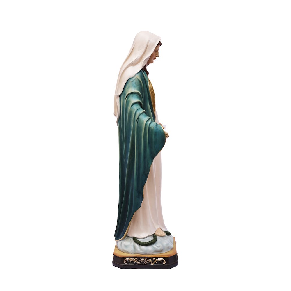 39in Virgin Mary Figure Statue Religious Decor Indoor/Outdoor. Picture 5