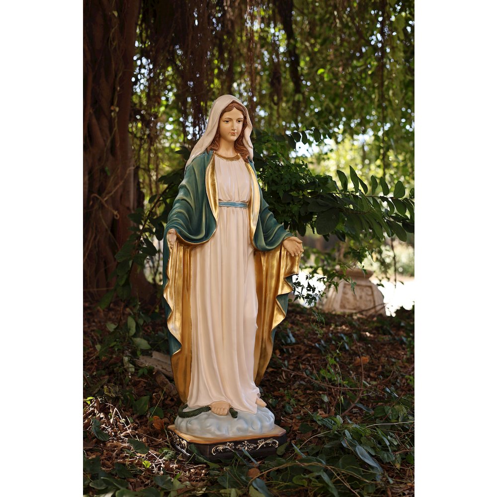 39in Virgin Mary Figure Statue Religious Decor Indoor/Outdoor. Picture 2