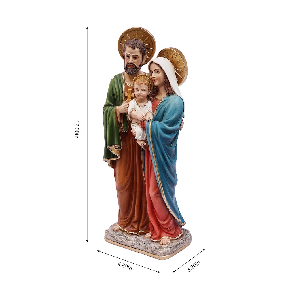12in Holy Family Figure Statue Religious Decor. Picture 3