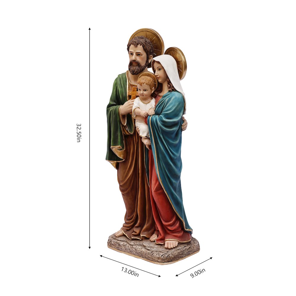 33in Holy Family Figure Statue Religious Decor Indoor/Outdoor. Picture 3
