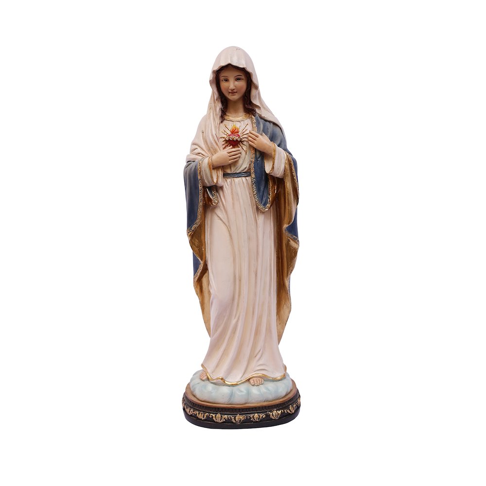 12 in Sacred Heart Mary Statue Religious Decor. Picture 1
