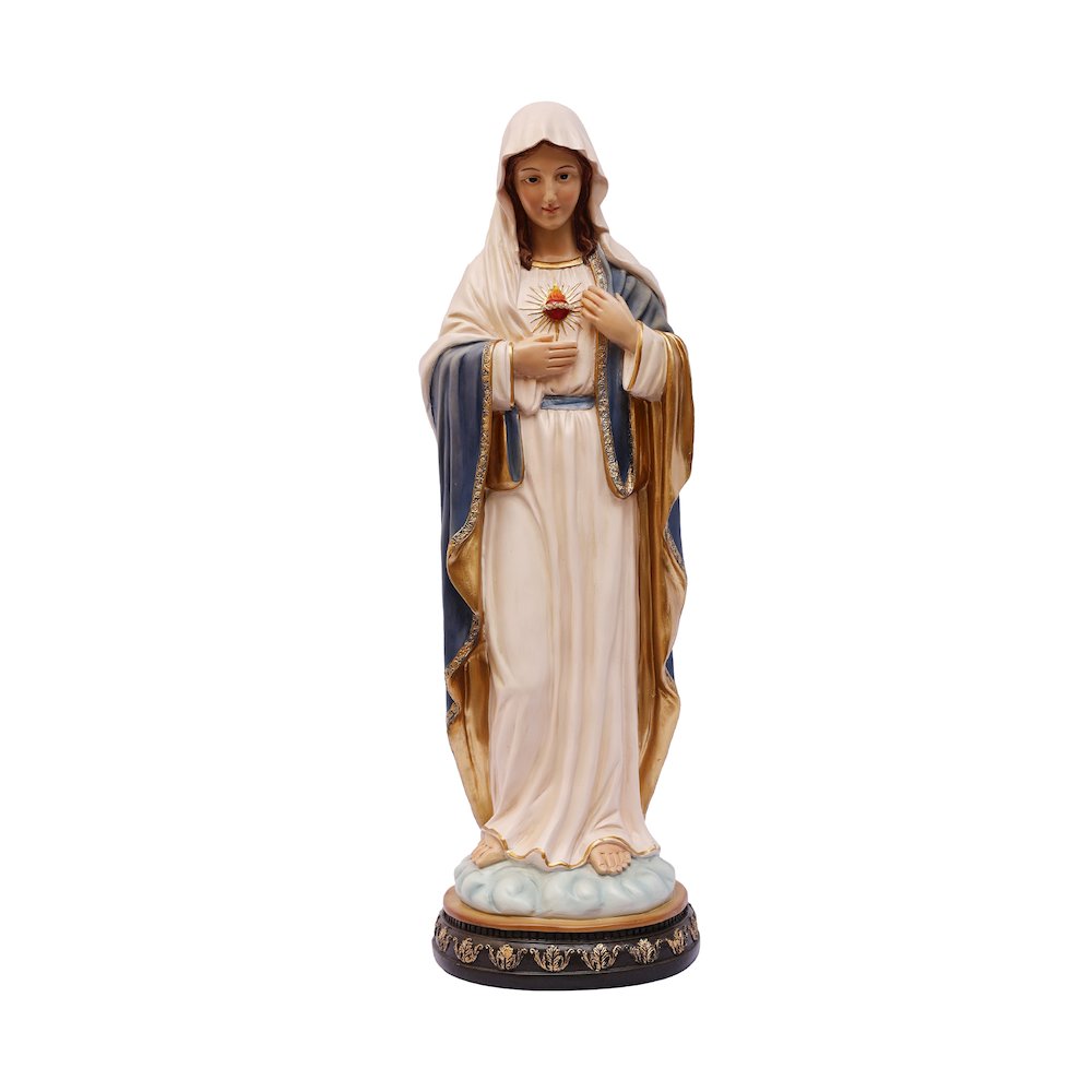 24 in Sacred Heart Mary Statue Religious Decor Indoor/Outdoor. Picture 1