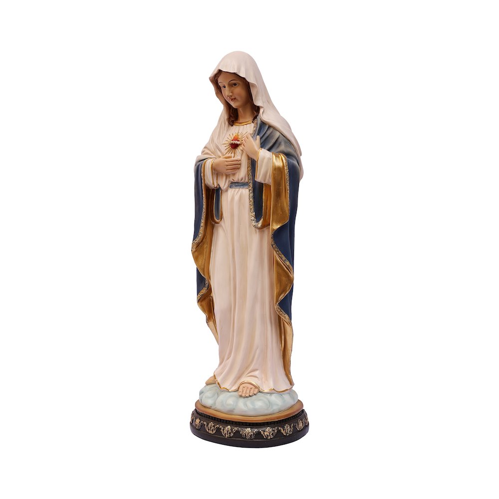24 in Sacred Heart Mary Statue Religious Decor Indoor/Outdoor. Picture 4