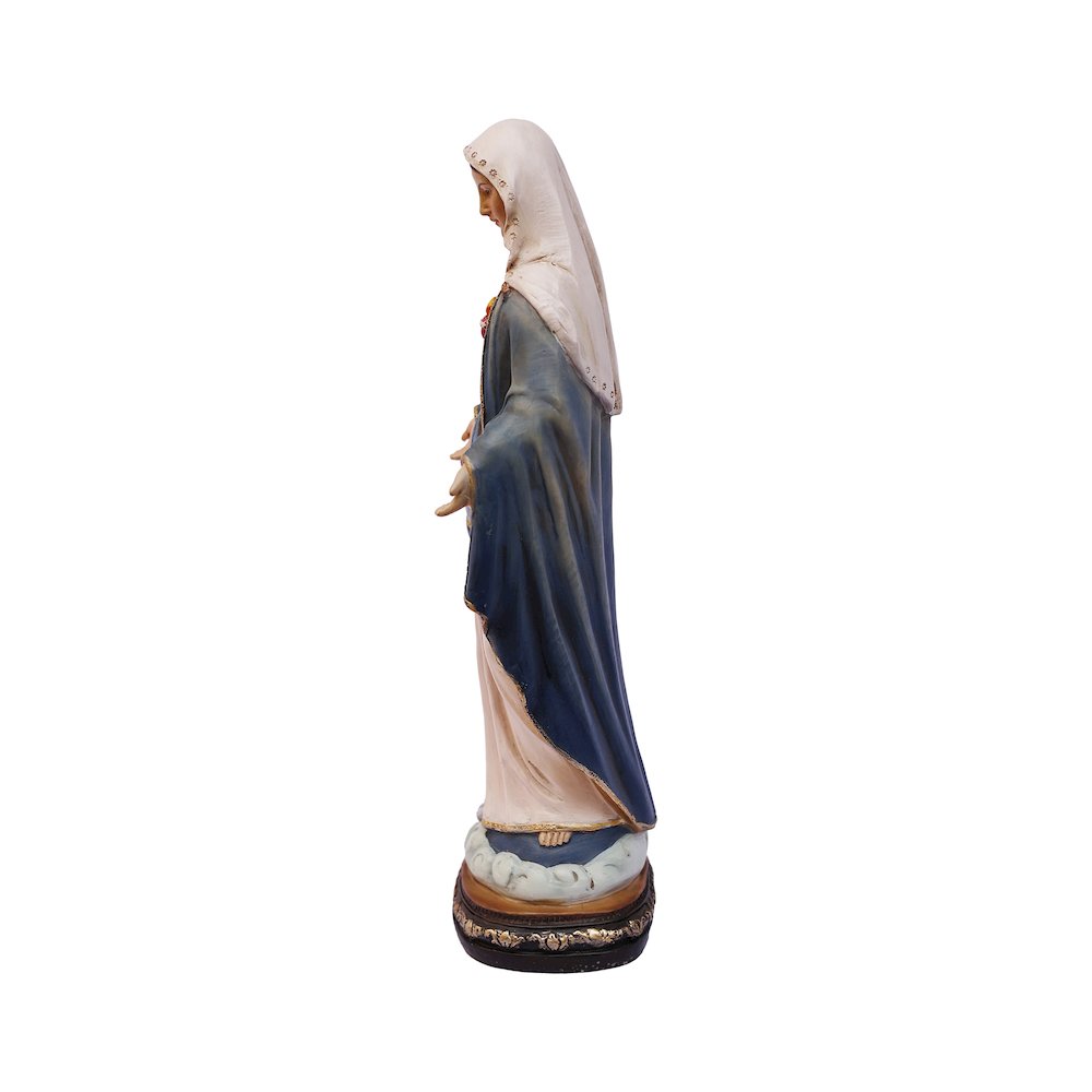 12 in Sacred Heart Mary Statue Open Hands Religious Decor. Picture 5